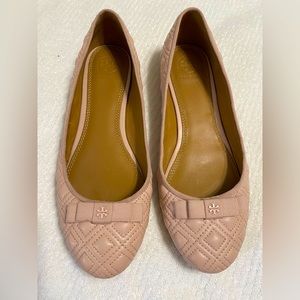 Tory Burch ballet flats - beautiful soft pink with grosgrain bow